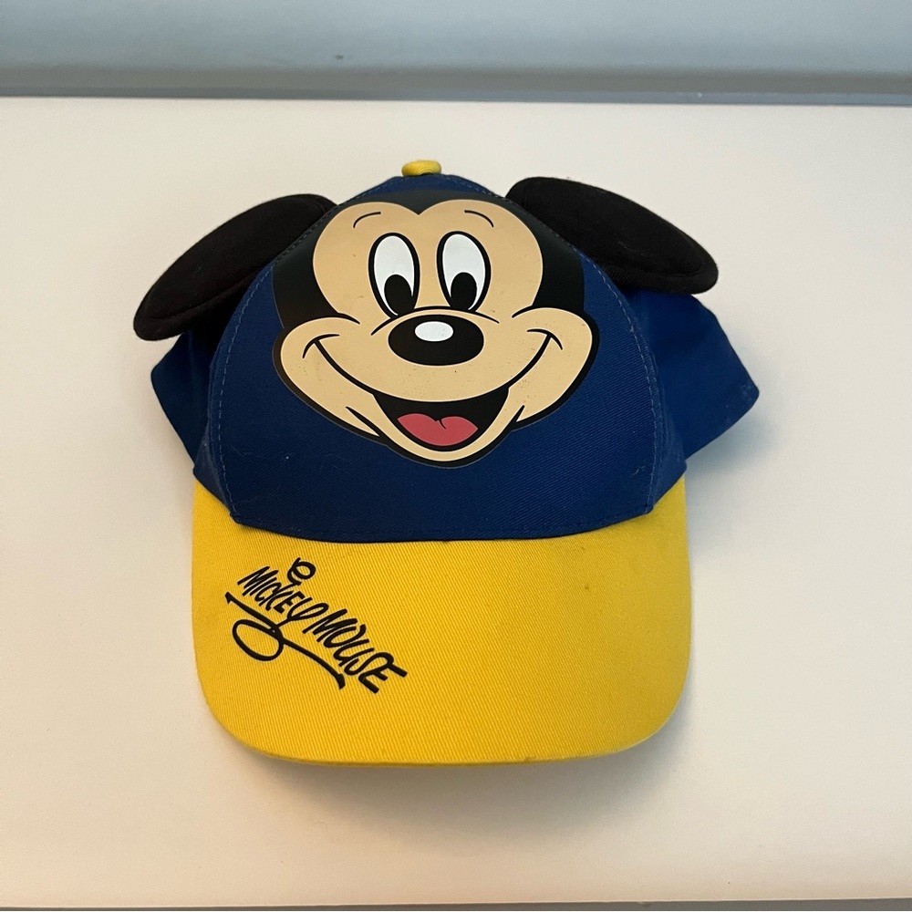Disney Parks Mickey Mouse with Ears Hat Youth Adjustable Strap